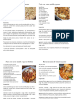 Recetas Pastas