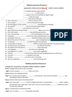 Relative Sent. Practiceanswer Key Unit 5