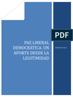 Verly, Federico - Paz Liberal Democrática. Un Aporte Desde La Legitimidad