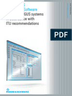 R&SARGUSMonitoring Software For R&SARGUSsystemsinaccordancewith ITUrecommendations