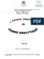 Polycope TP Chimie Analytique Ispits