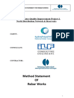 Method Statement For Rebar