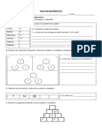 Guía Formativa Patrones 4°básico