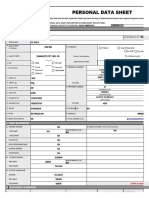 Cs Form No. 212 Revised Personal Data Sheet