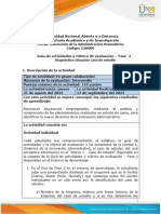 Guia de Actividades y Rúbrica de Evaluación - Unidad 1 - Fase 2 - Diagnóstico Situación Caso de Estudio