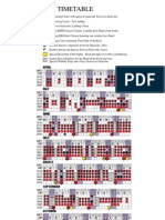 2011 Timetable