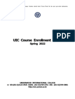 2022 Spring Course Enrollment Guide (Homepage)