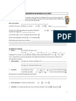 9 - Questionnaire Sur Les Habitudes de Vie de L'enfant