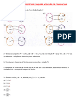 Exercícios Funções Através de Conjuntos