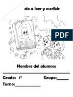 Primer GradoCUADERNO LECTOESCRITURA 18-19 Profe - Alejandro