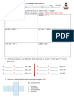 Avaliação Matemática II Unidade