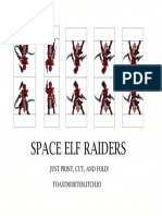 Space Elf Raider Minis Color