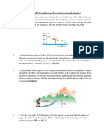 TUTORIAL 2D Work Energy Power Momentum & Impulse