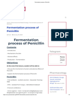 Fermentation Process of Penicillin