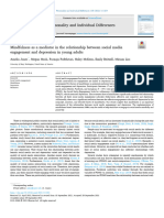 Mindfulness As A Mediator in The Relationship Between Social Media Engagement and Depression in Young Adults