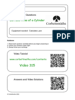 Cylinder Surface Area