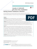 Regulatory Monocytes in Helminth Infections - Insights From The Modulation During Human Hookworm Infection