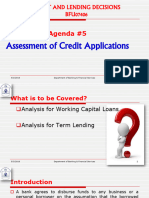 5 BFU 07406 Assessment of Credit Applications