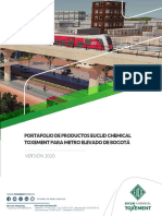 Productos Euclid Chemical Toxement para Metro Elevado