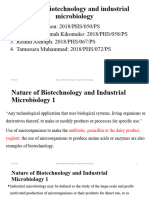 Lec11 Scope of Biotechnology and Industrial Microbiology