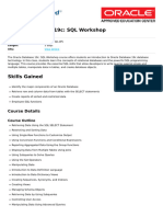 Oracle Database 19c SQL Workshop