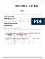 Fiche D'observation en Sport Collectif Pour Choisir Le Theme