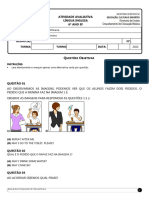 Prova 6º Ano 1ºbim 2022 - Adaptada