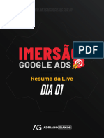 Imersão Google Ads - Resumo Da Aula 01 - Adriano Gianini