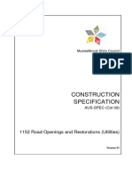 1152 Road Openings and Restorations Utilities Version 1