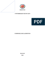 RELATÓRIO Composição de Alimentos