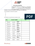 Acta de Charlas de Seguridad