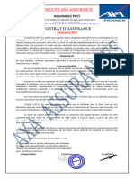 Contrat D'assurance AXA