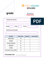 Examen Diagnostico Sexto Grado