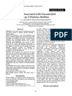 Factors Associated With Uncontrolled Type 2 Diabetes Mellitus