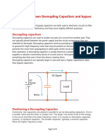 Decoupling Capacitors and Bypass Capacitors