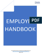 Employee Handbook Sample Malaysia HR Forum v3