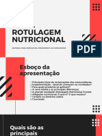 Treinamento - Nova Rotulagem Nutricional