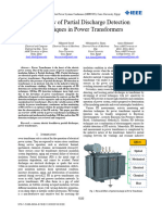 A Review of Partial Discharge Detection Techniques in Power Transformers