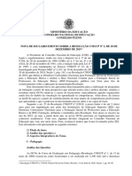 Nota de Esclarecimento Sobre A Resolução CNECP Nº 2-2019