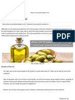 Olive Oil Production and Processing Technology