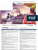 Pochette Demande Licence FFSA 2023