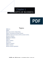 Concepts of Business