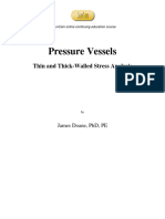 Thin and Thick-Walled Stress Analysis of Pressure Vessel