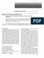 Imaging of The Temporomandibular Joint