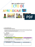 Proyecto Educacion Vial 3 Años