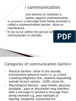 Barriers To Communication