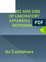 Names and Uses of Laboratory Apparatus and Instruments