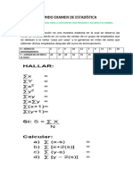 2do Examen de Estadística - Senati