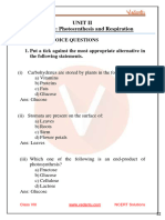 Selina Concise Biology Class 7 ICSE Solutions For Chapter 4 - Photosynthesis and Respiration