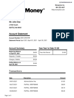 Account Statement: Mr. John Doe